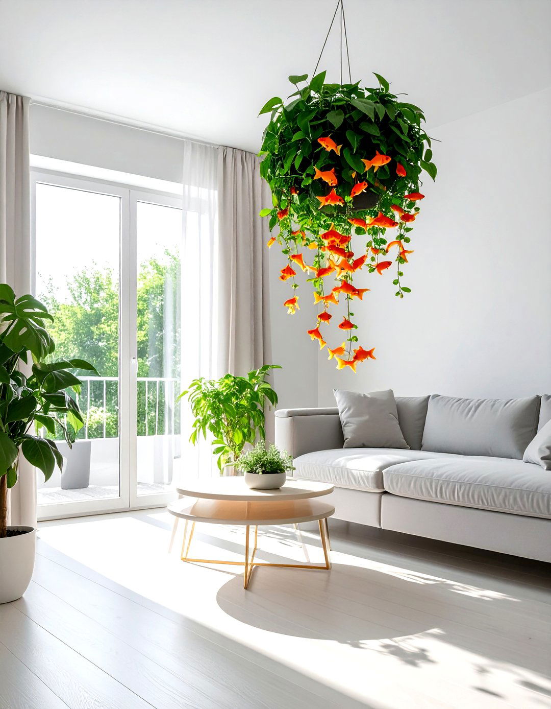 Goldfish Plant Hanging - 30 living room hanging plants