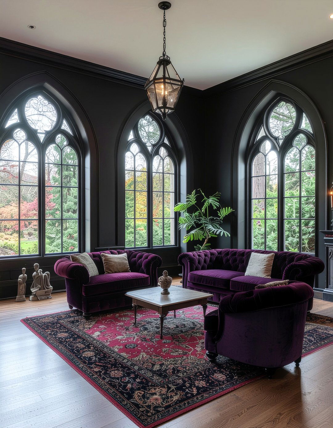 Gothic Living Room - 30 vintage living room ideas