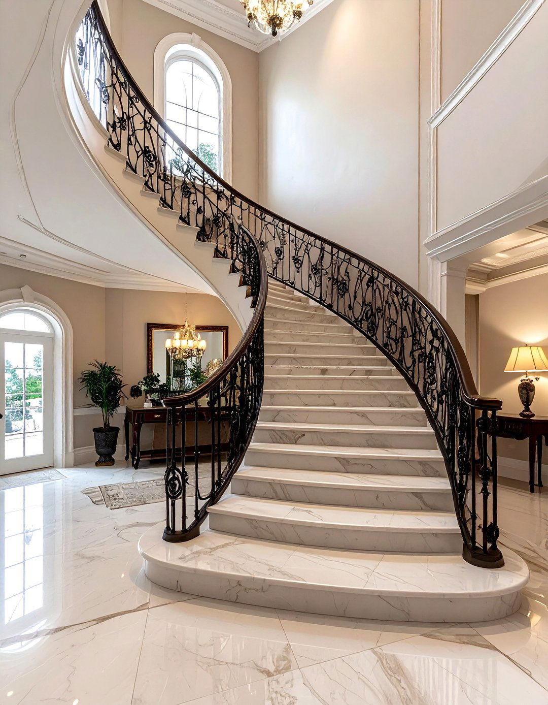 Grand Staircase Entryway - 30 rich decor ideas