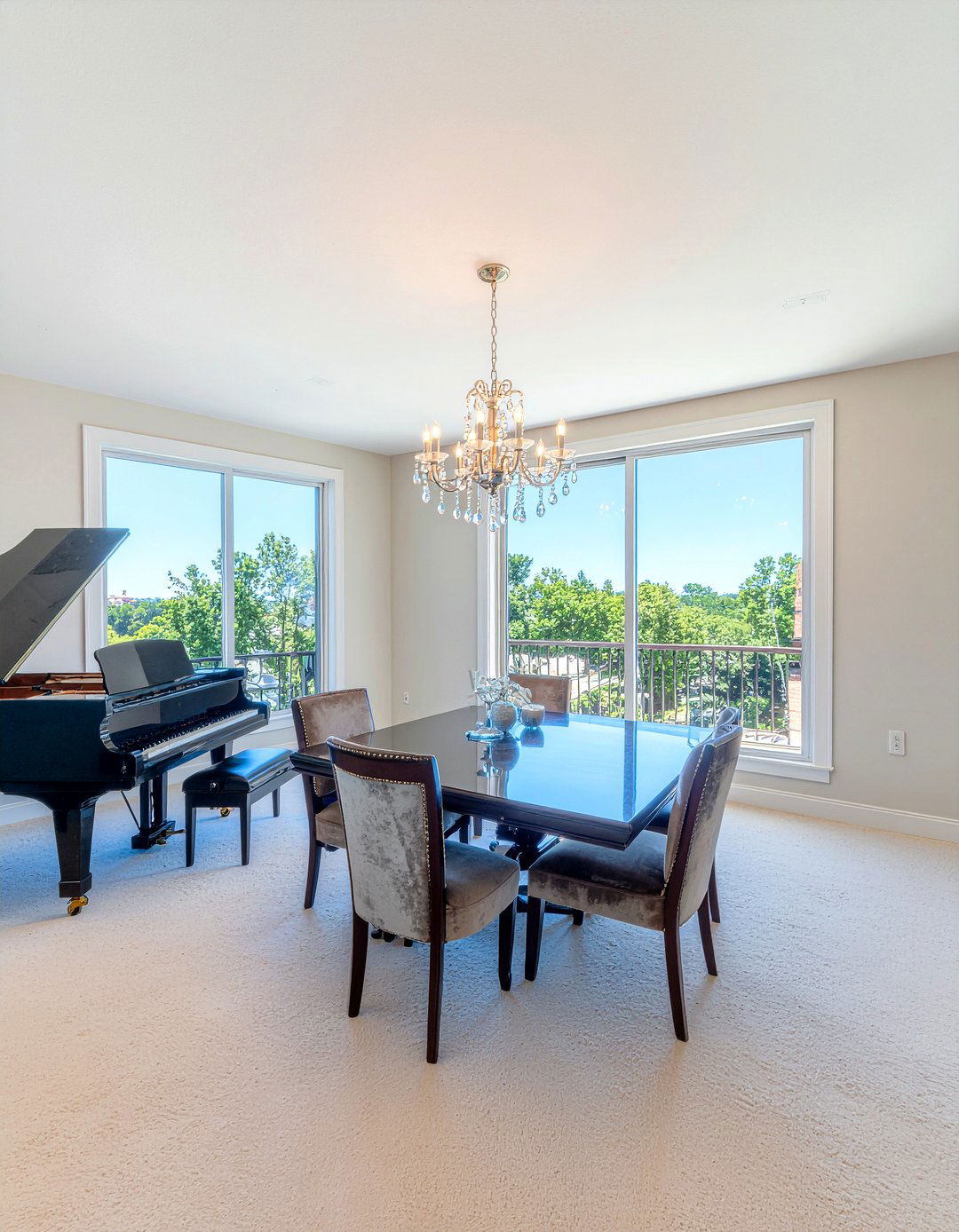Grand piano in dining room - 30 dining room music room combo ideas
