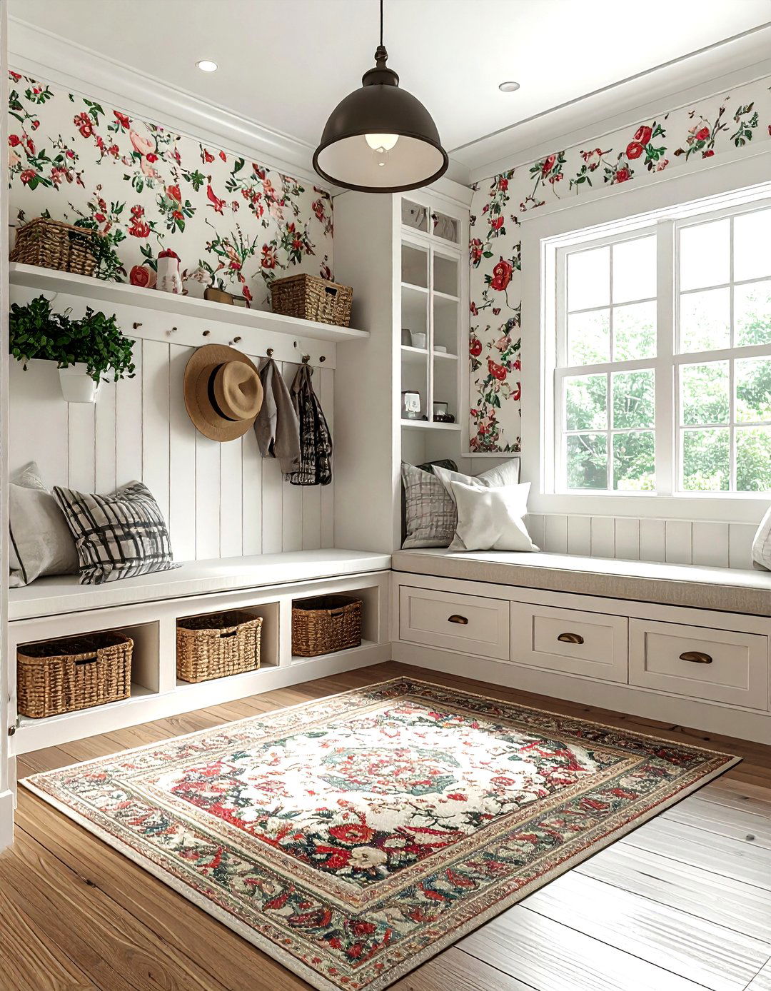 Grandmillennial mudroom - 30 ideal decor ideas