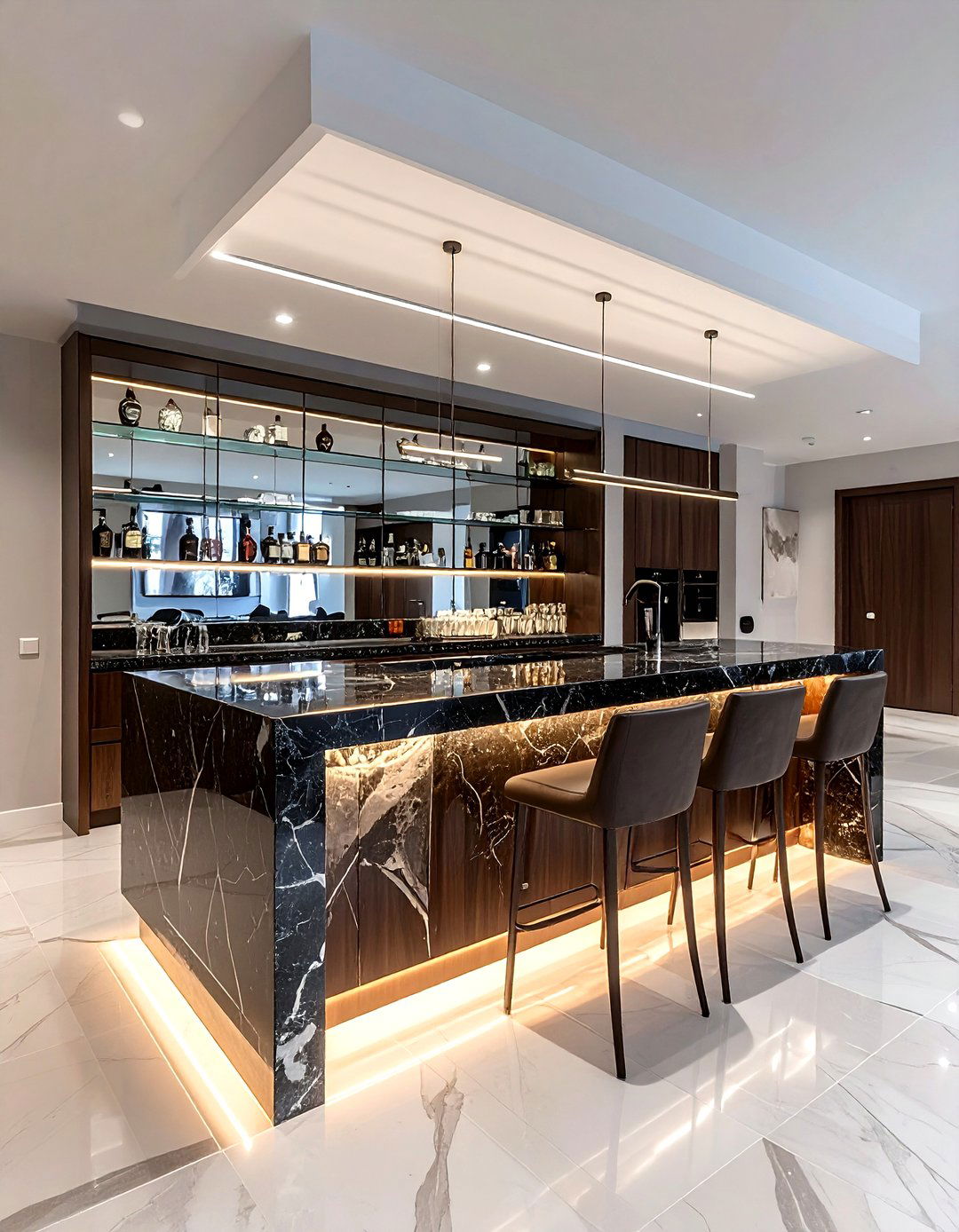 Granite Bar Top - 30 granite accent ideas