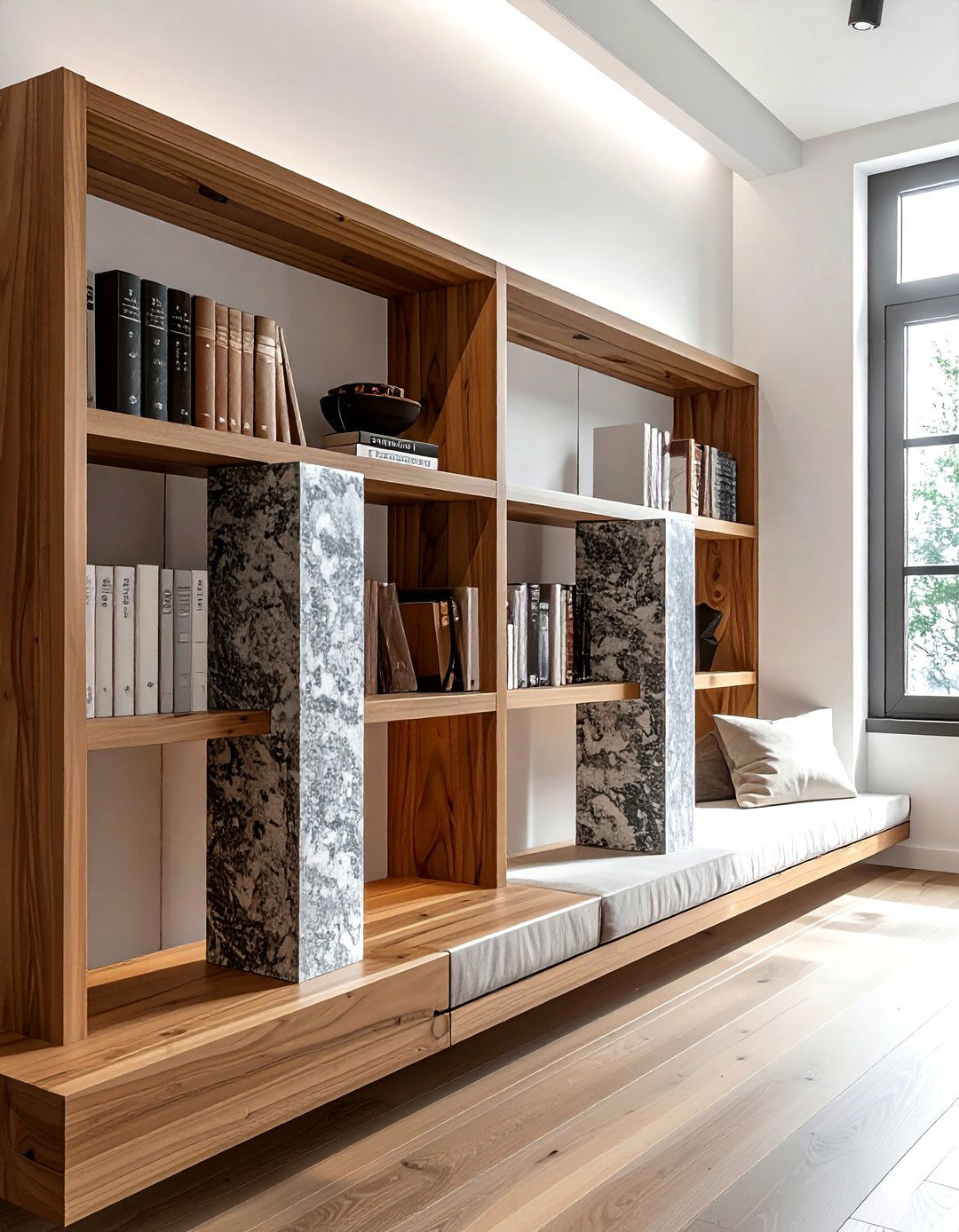 Granite Bookends - 30 gray living room accessories ideas