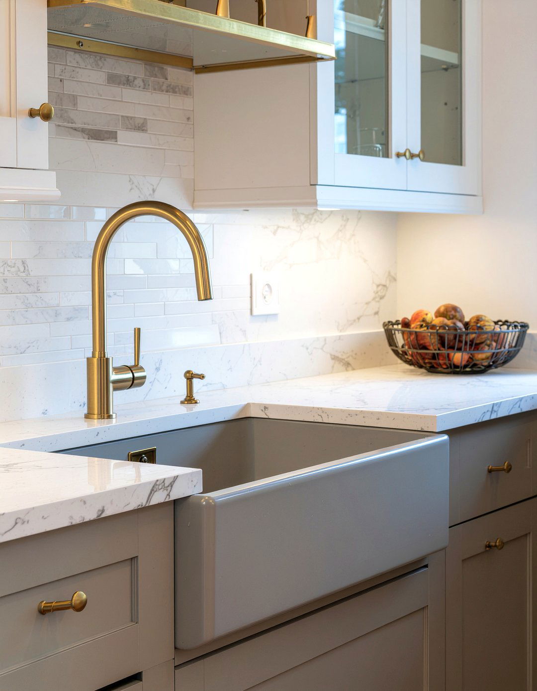 Granite Composite Sink With Brass Accents - 30 granite composite sink kitchen ideas