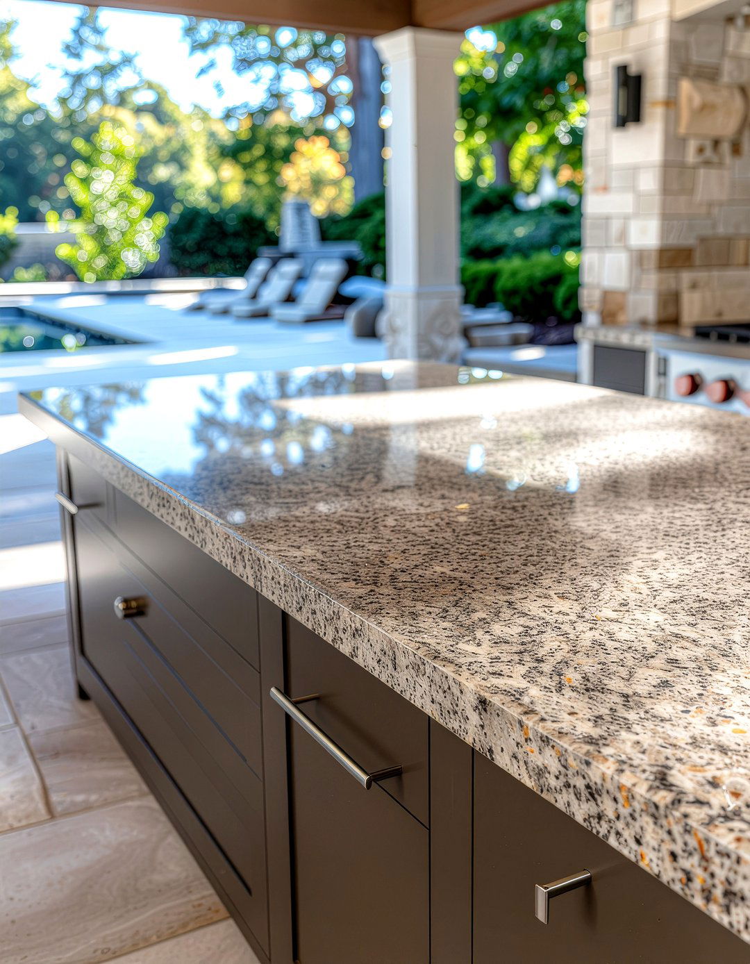Granite Countertop Outdoor Kitchen - 30 covered outdoor kitchen ideas