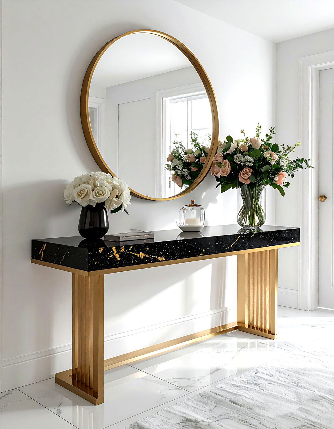 Granite Entryway Table - 30 granite accent ideas