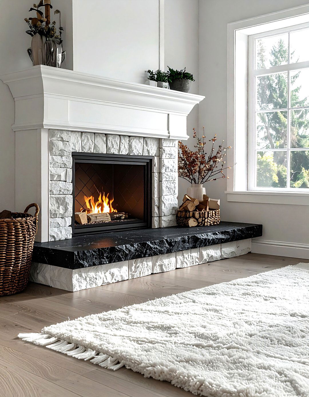 Granite Hearth Stone - 30 granite accent ideas