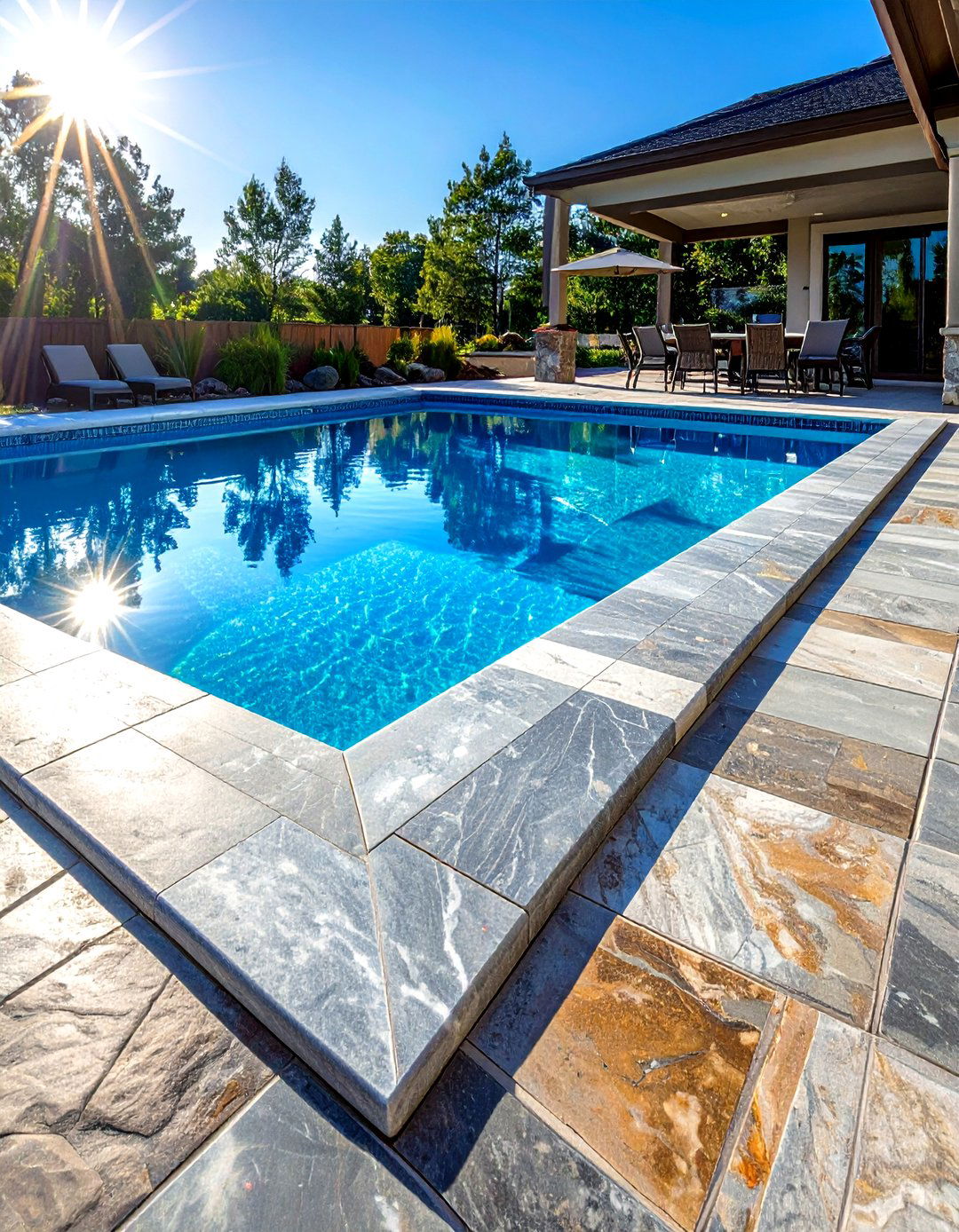 Granite Pool Coping - 30 granite accent ideas
