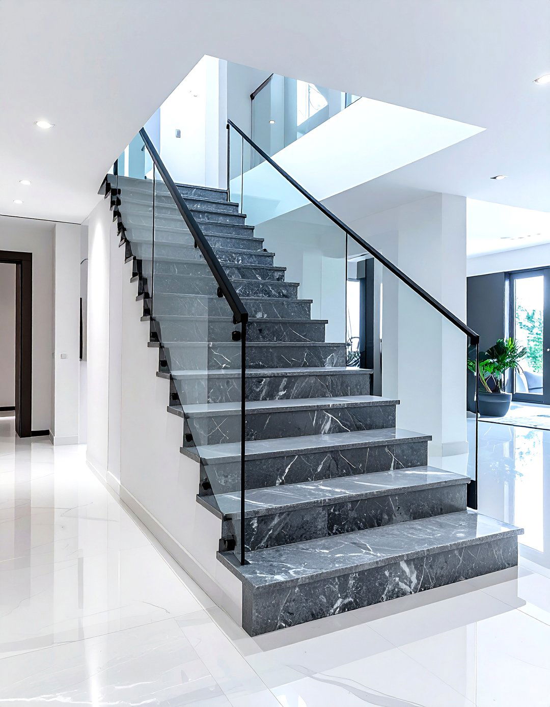 Granite Stair Treads - 30 granite accent ideas