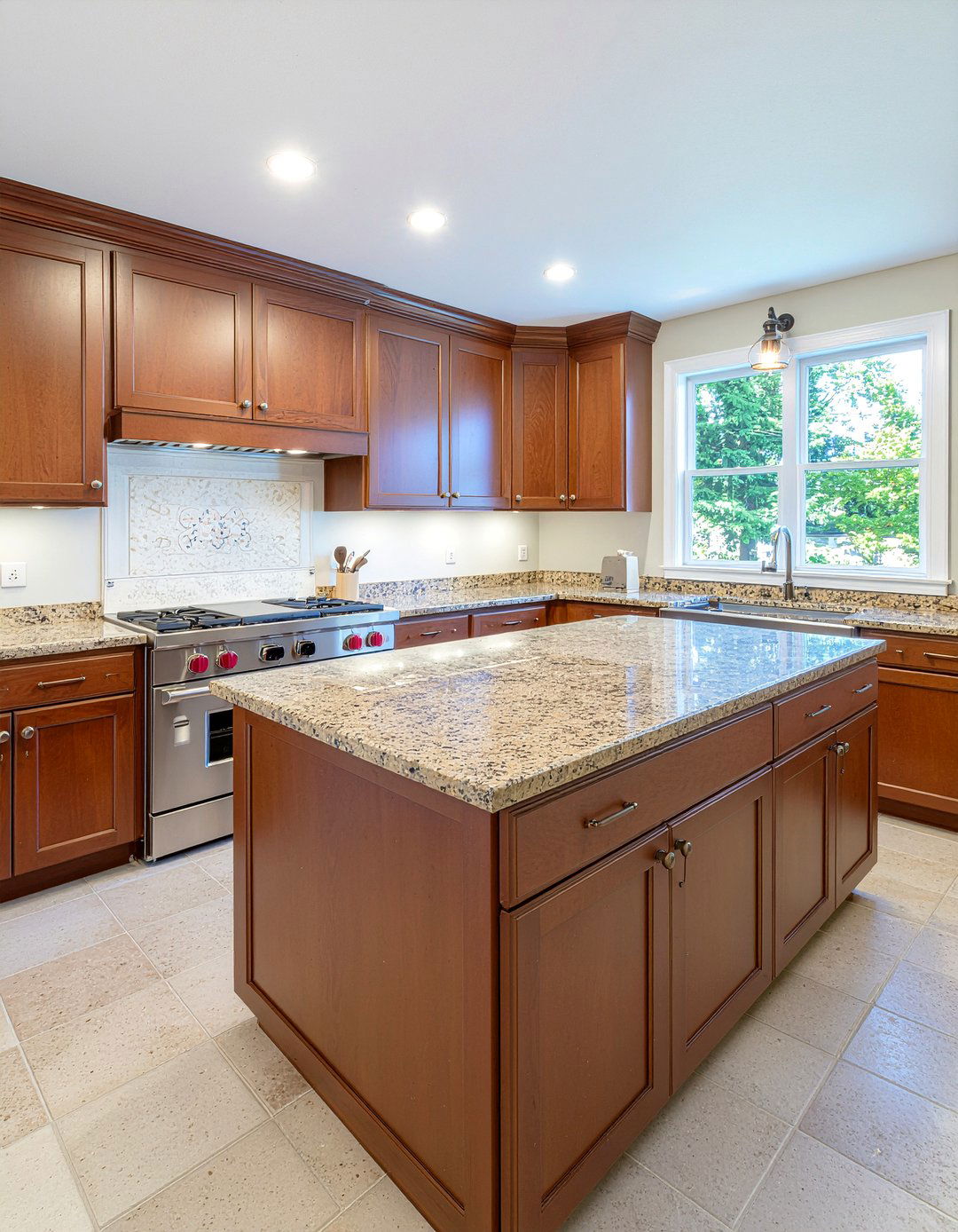 Granite With Wood Cabinets - 30 granite countertop kitchen ideas