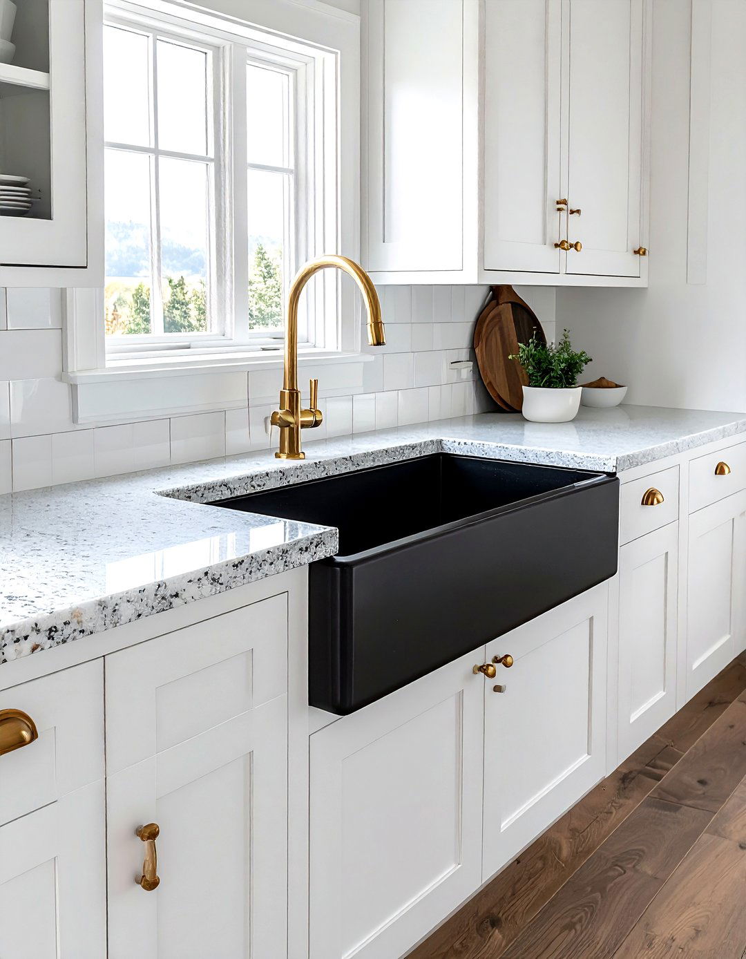 Granite farmhouse sink - 30 stone sink ideas