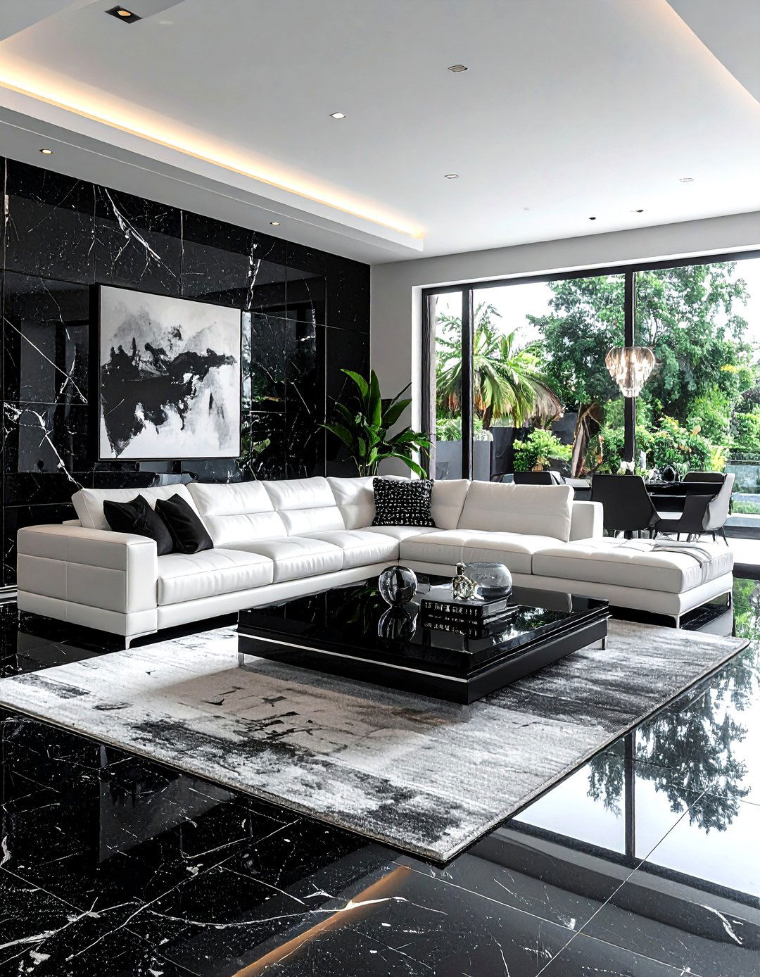 Granite living room tile - 30 living room tile ideas