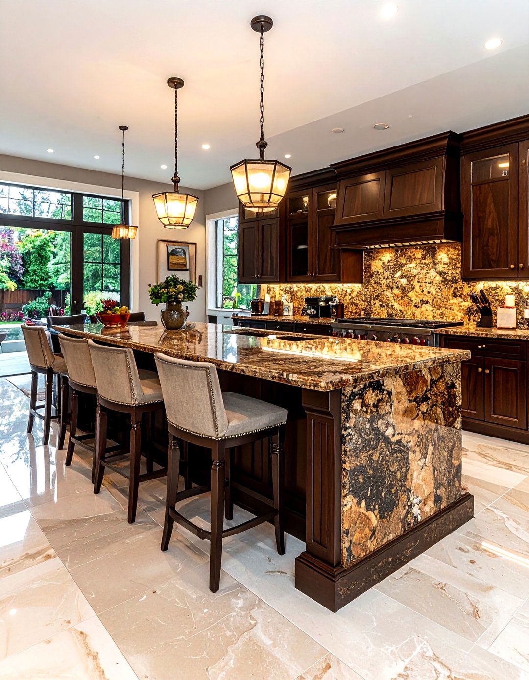 Granite surface island - 30 kitchen island ideas