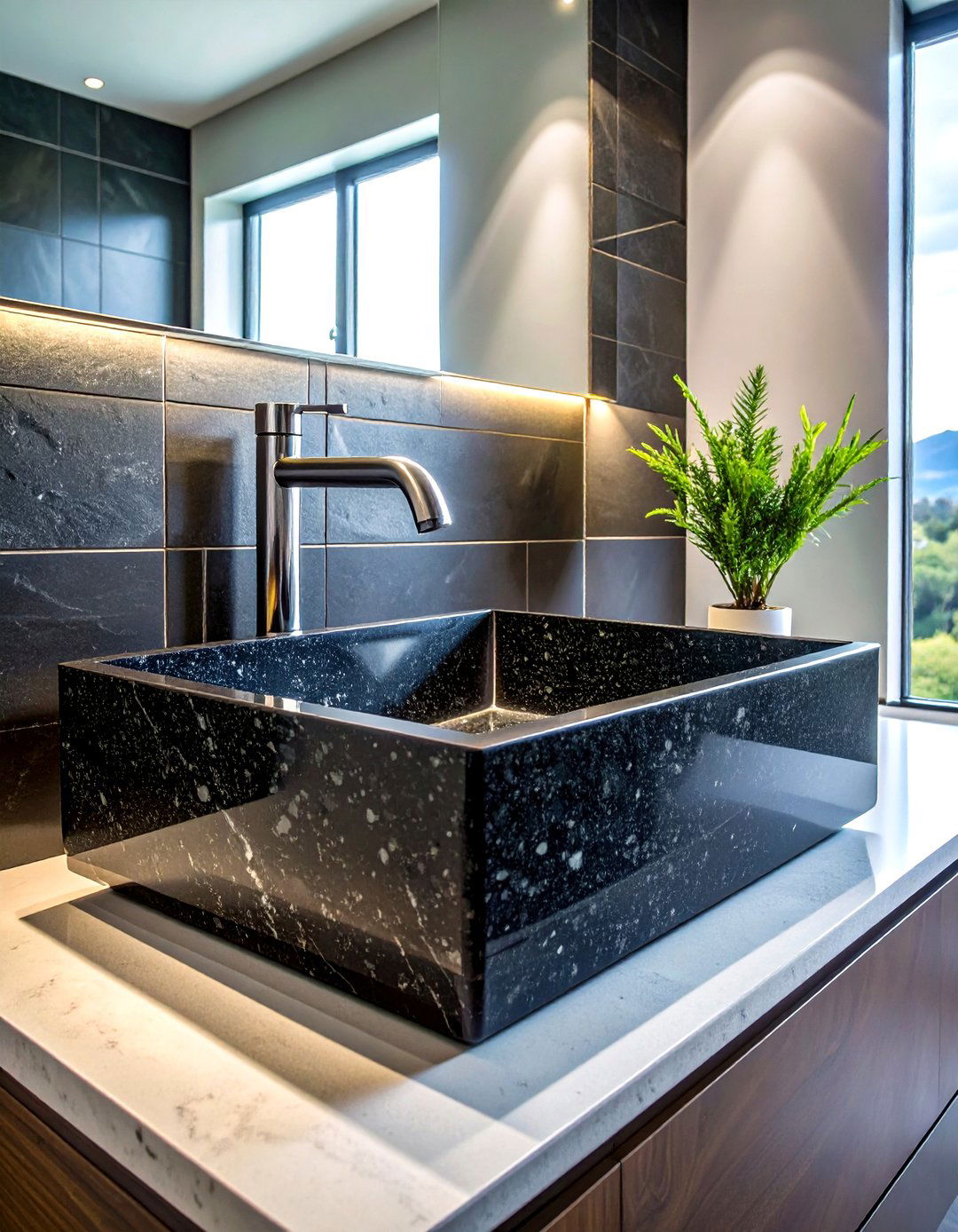 Granite vessel sink - 30 vessel sink ideas