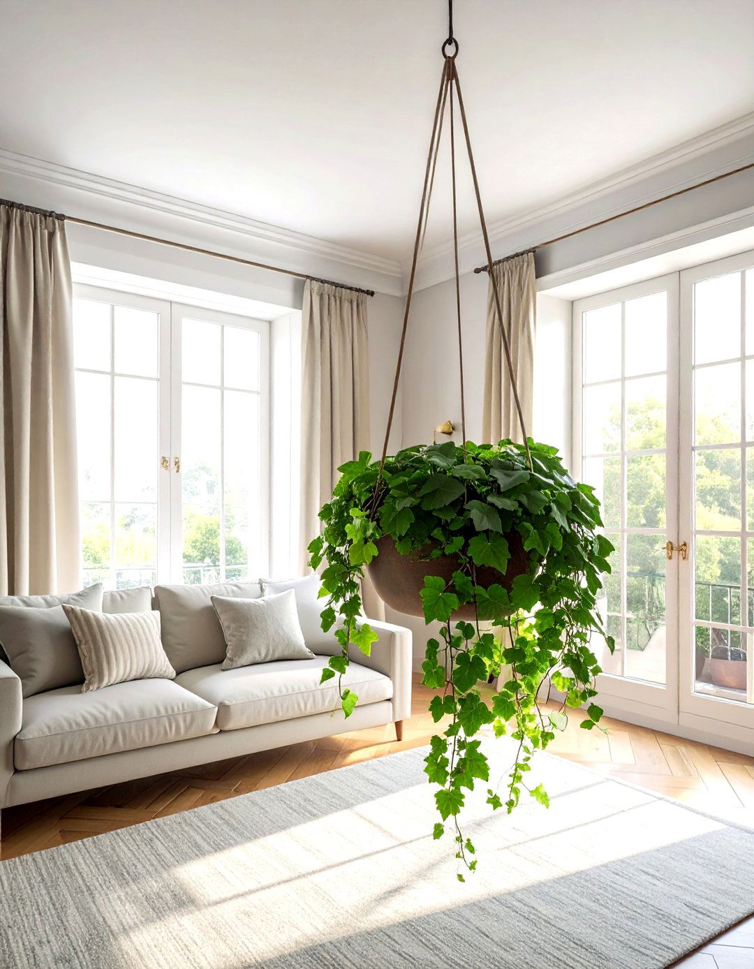 Grape Ivy Basket - 30 living room hanging plants