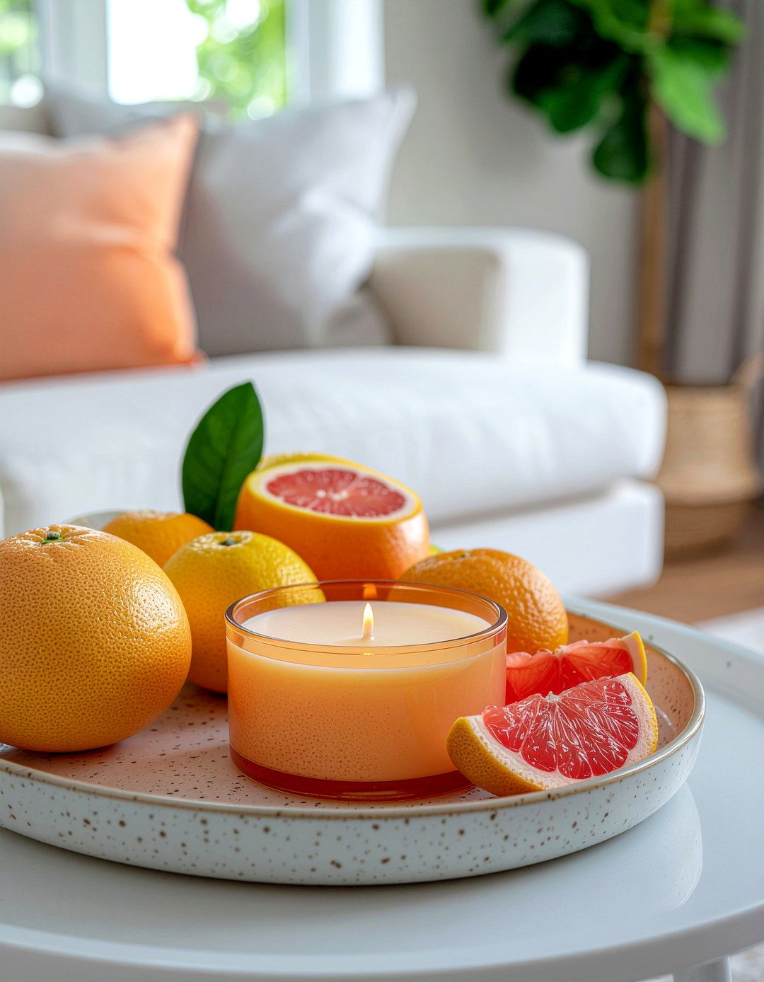 Grapefruit zest candle - 30 living room scented candles