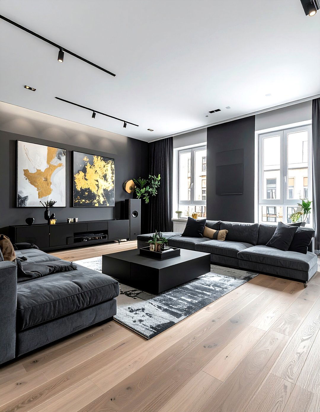 Graphite black paint - 30 paint color ideas