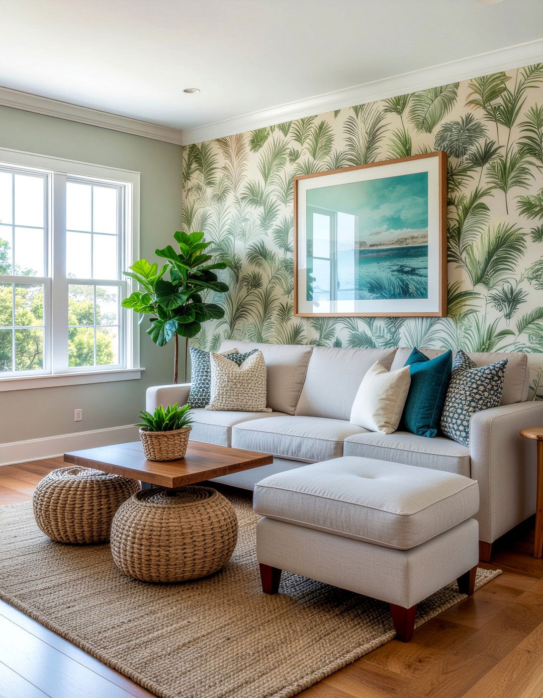 Grasscloth Removable Wallpaper - 30 living room removable wallpapers