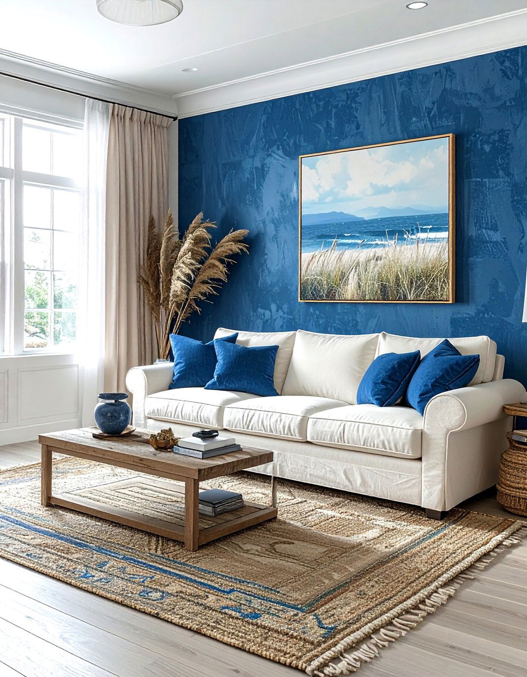 Grasscloth Wallpaper - 30 living room wall ideas