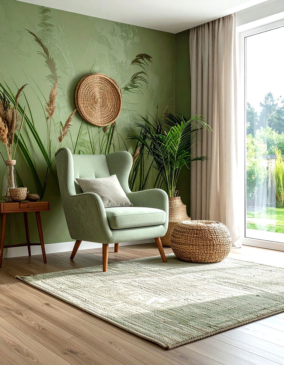 Grasscloth Wallpaper - 30 living room wall texture ideas