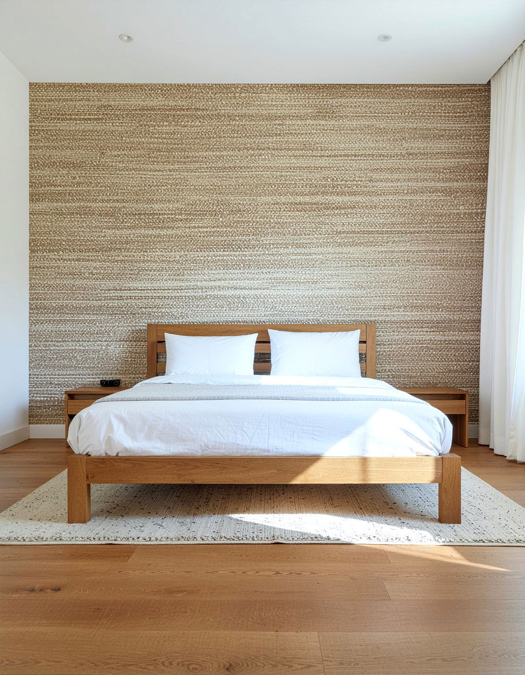 Grasscloth Wallpaper - 30 textured bedroom ideas