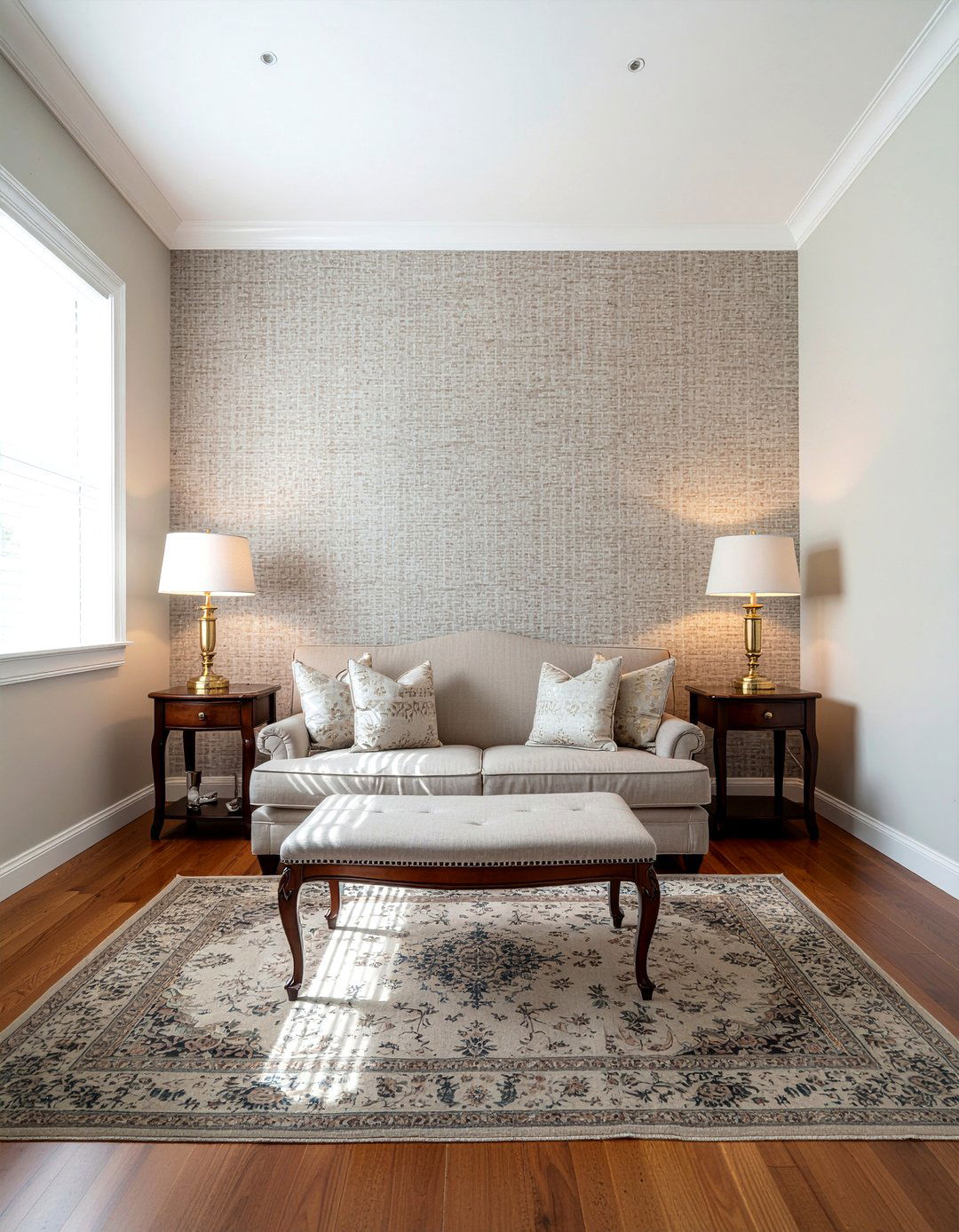 Grasscloth Wallpaper - 30 textured living room ideas