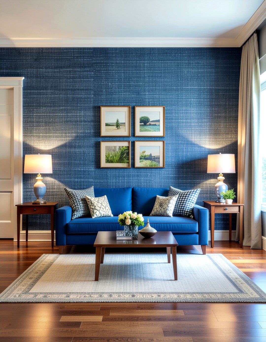 Grasscloth Wallpaper Living Room - 30 layered texture living room ideas