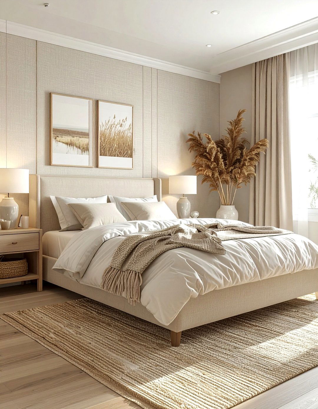 Grasscloth Wallpaper - 30 bedroom backsplash ideas