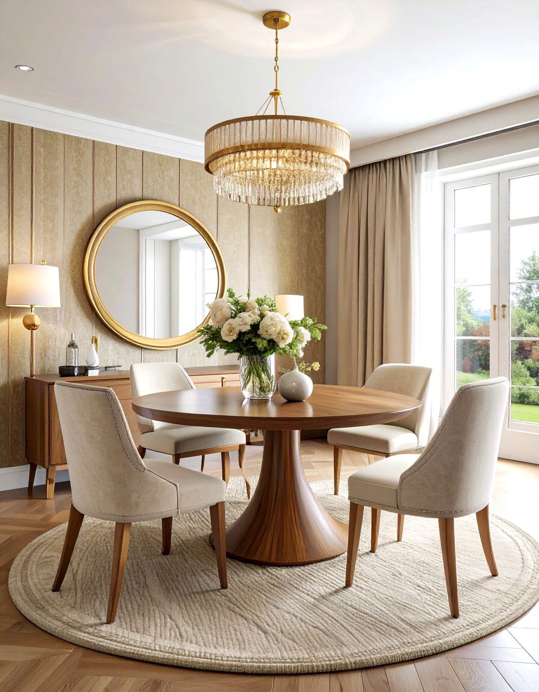 Grasscloth wallpaper dining room - 30 new traditional dining room ideas