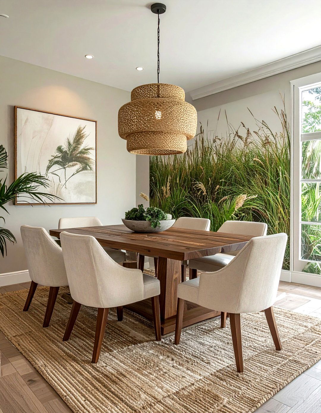 Grasscloth wallpaper dining room - 30 textured wallpaper dining room ideas