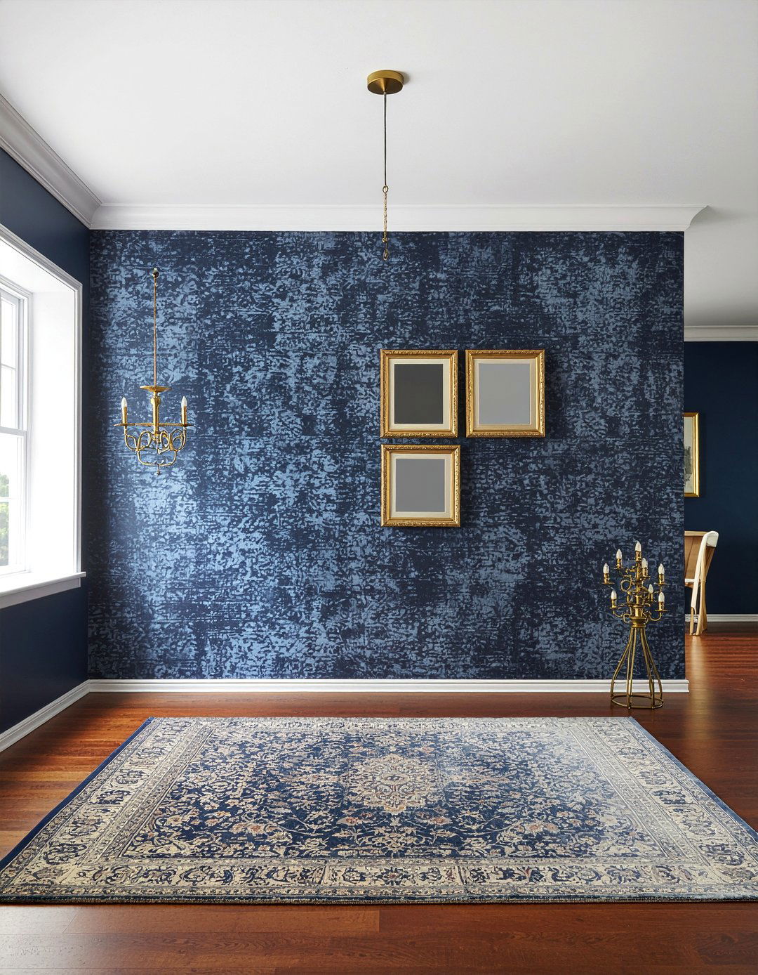 Grasscloth wallpaper with brass accents - 30 grasscloth wallpaper dining room ideas