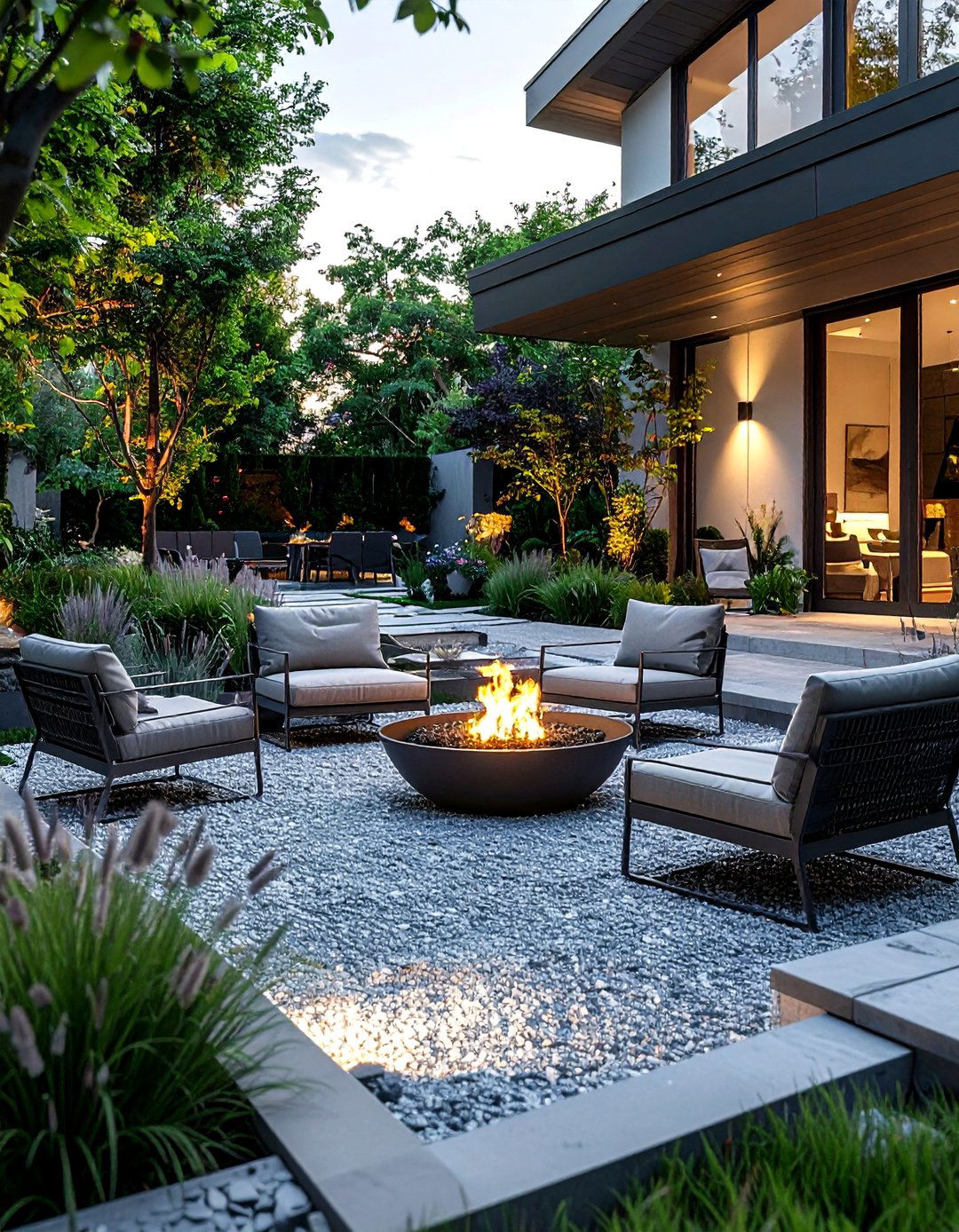 Gravel Patio - 30 outdoor living ideas