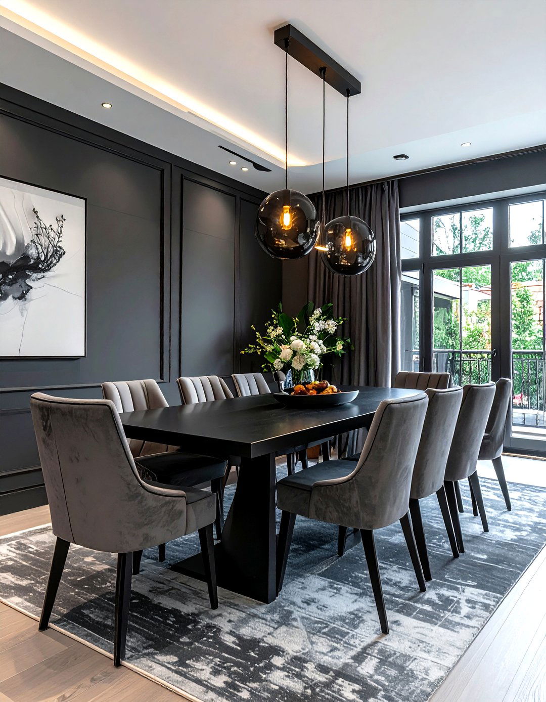 Gray And Black Dining Room - 30 gray dining room decor ideas