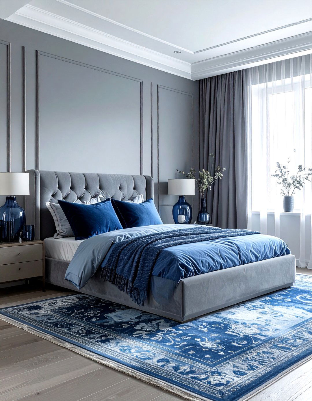 Gray And Blue Bedroom - 30 gray bedroom accessories ideas