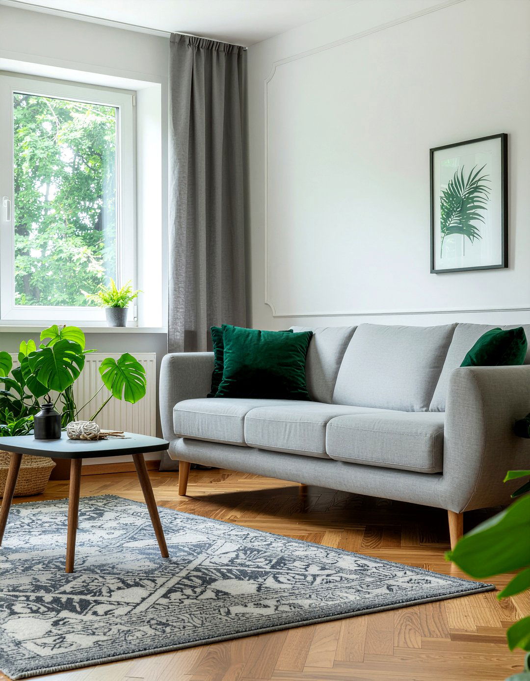 Gray And Green Living Room - 30 cool gray living room ideas