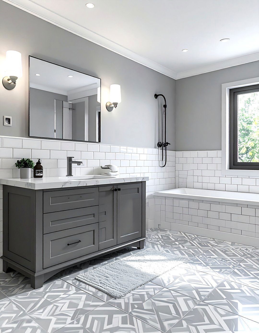 Gray And White Bathroom - 30 timeless bathroom ideas