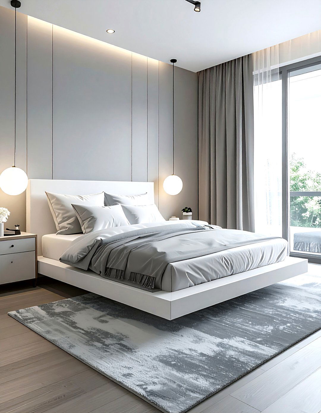 Gray And White Bedroom - 30 minimalist gray bedroom ideas