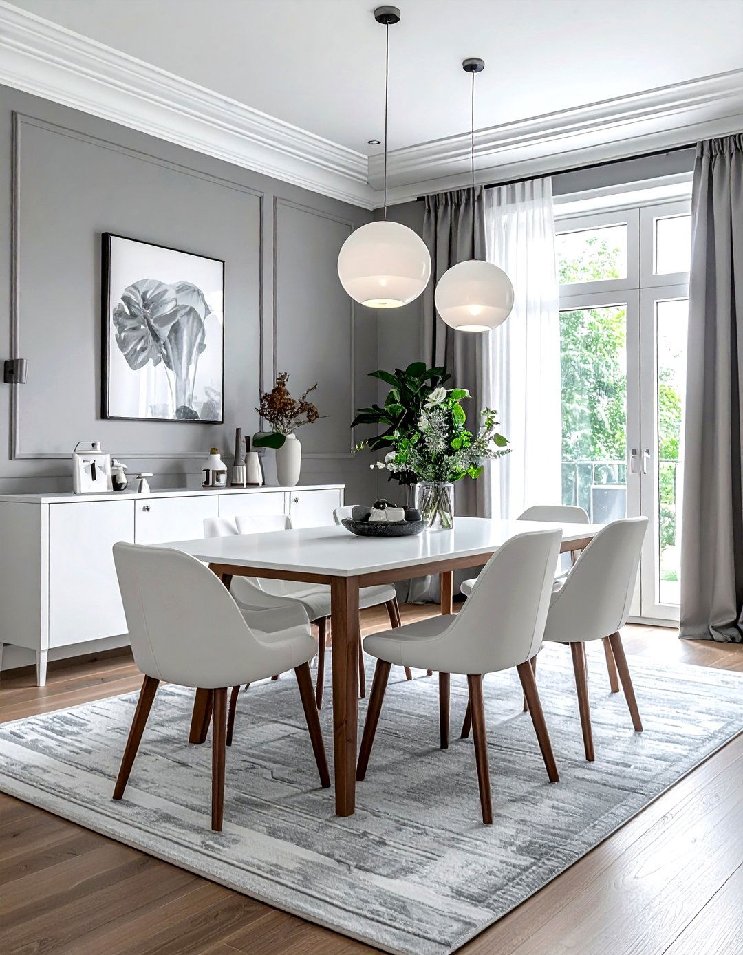 Gray And White Dining Room - 30 gray dining room decor ideas