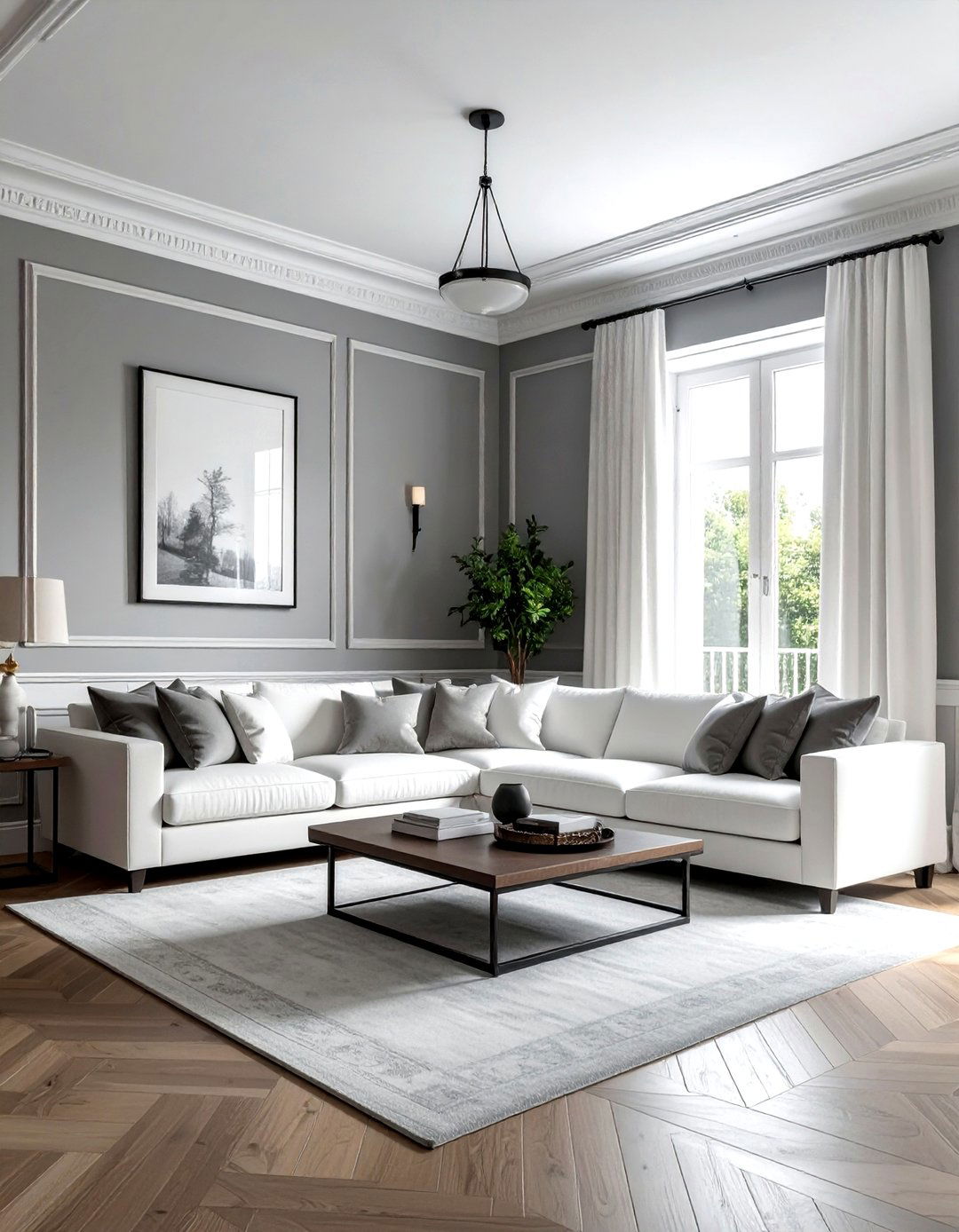 Gray And White Living Room - 30 gray living room design ideas