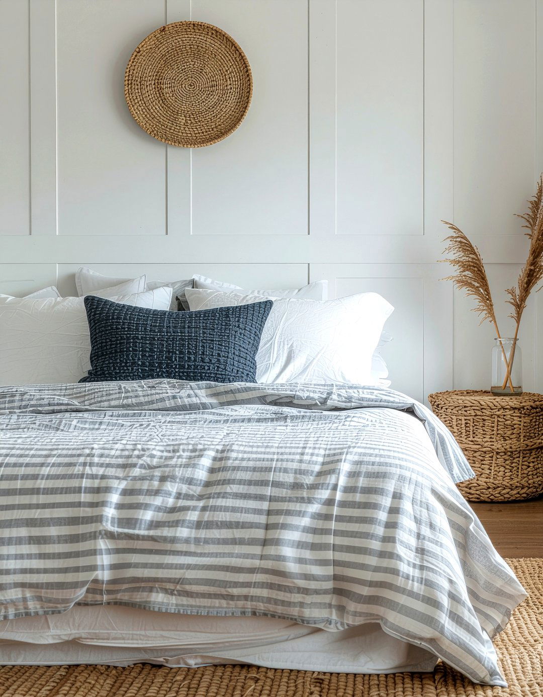 Gray And White Striped Bedding - 30 bedroom gray bedding ideas