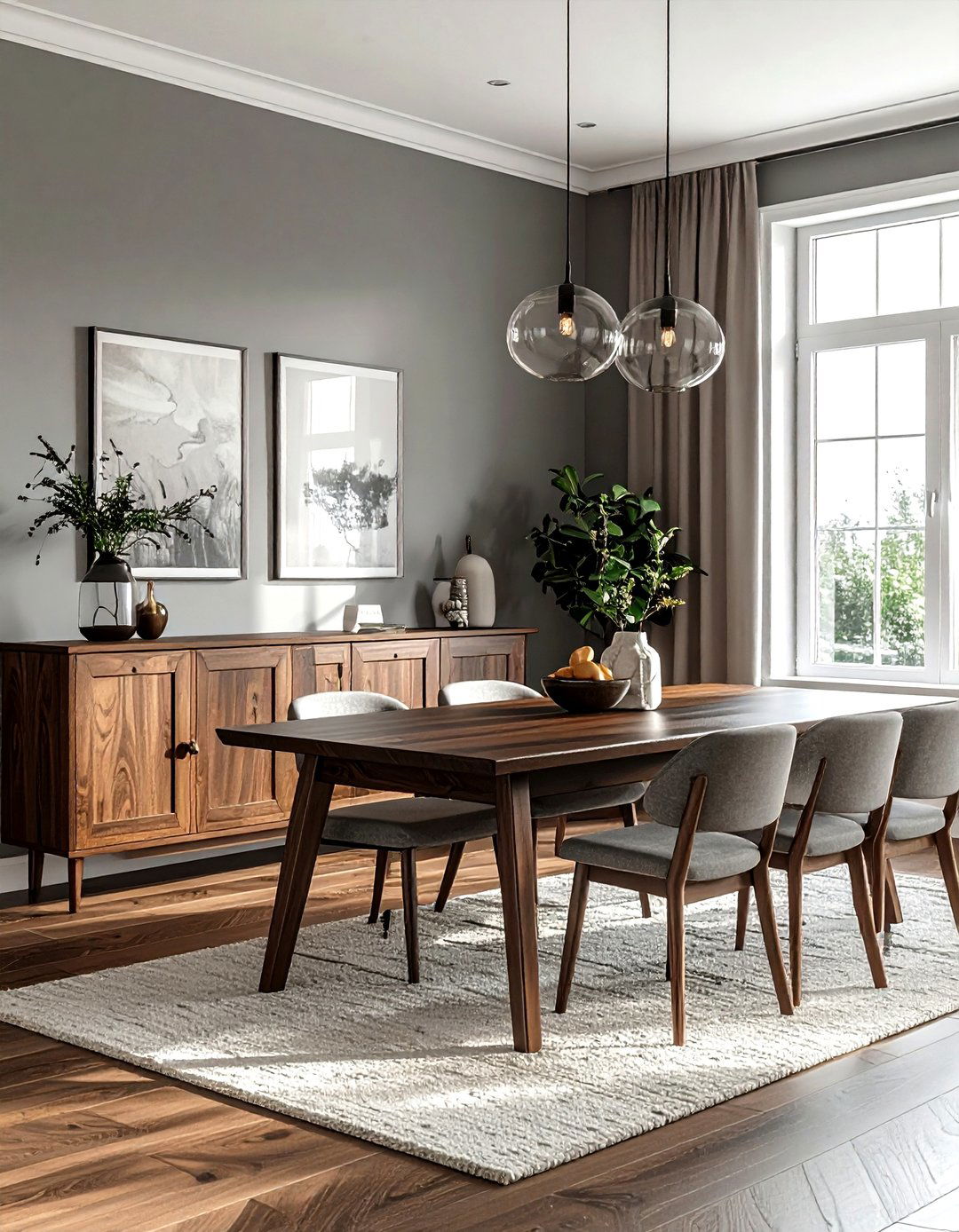 Gray And Wood Dining Room - 30 gray dining room decor ideas