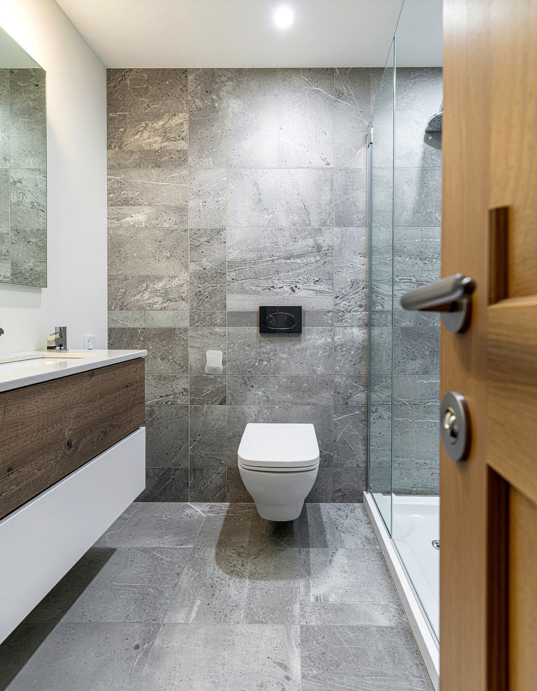 Gray Bathroom Tile - 30 Lowes bathroom ideas