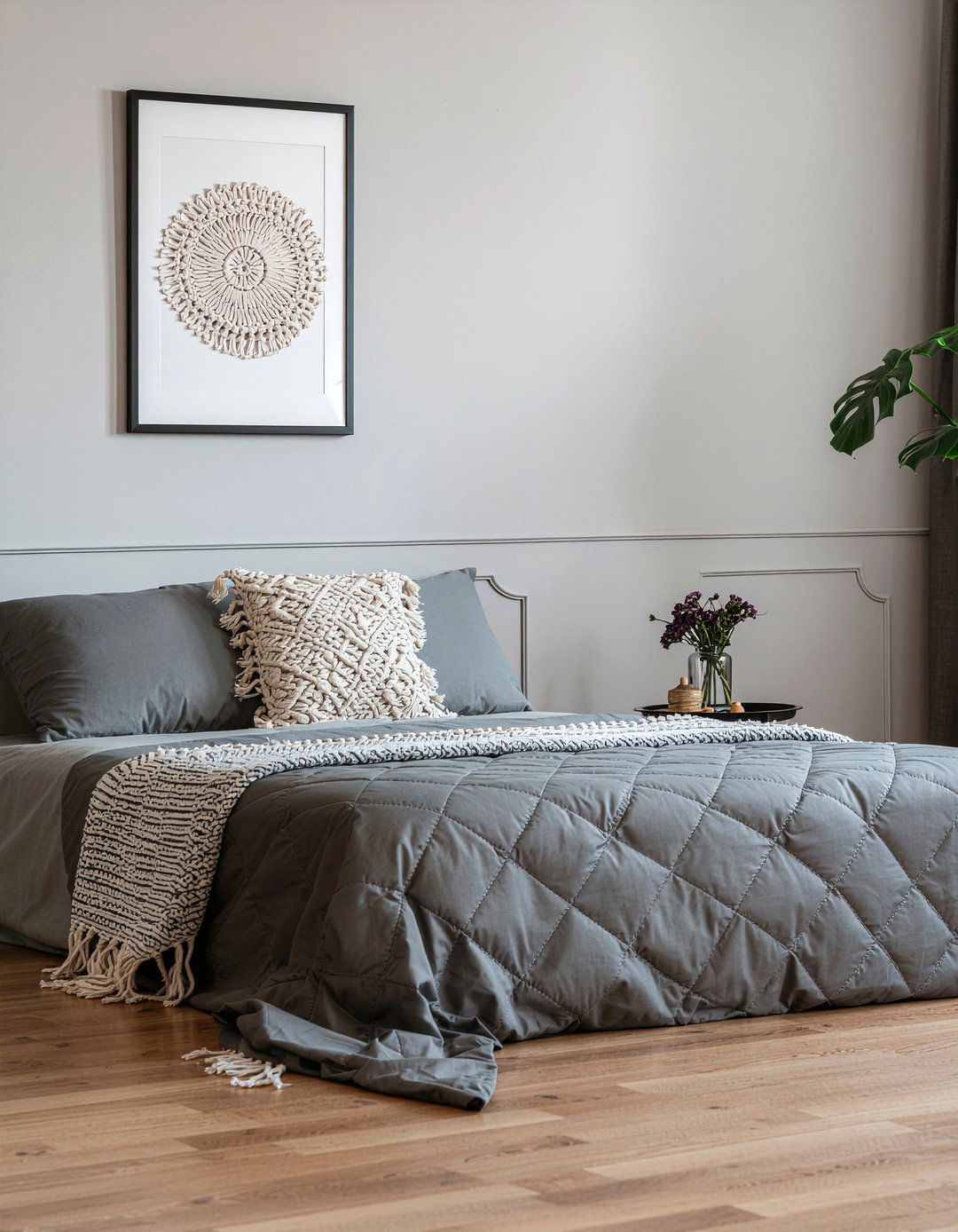 Gray Boho Bedding - 30 bedroom gray bedding ideas