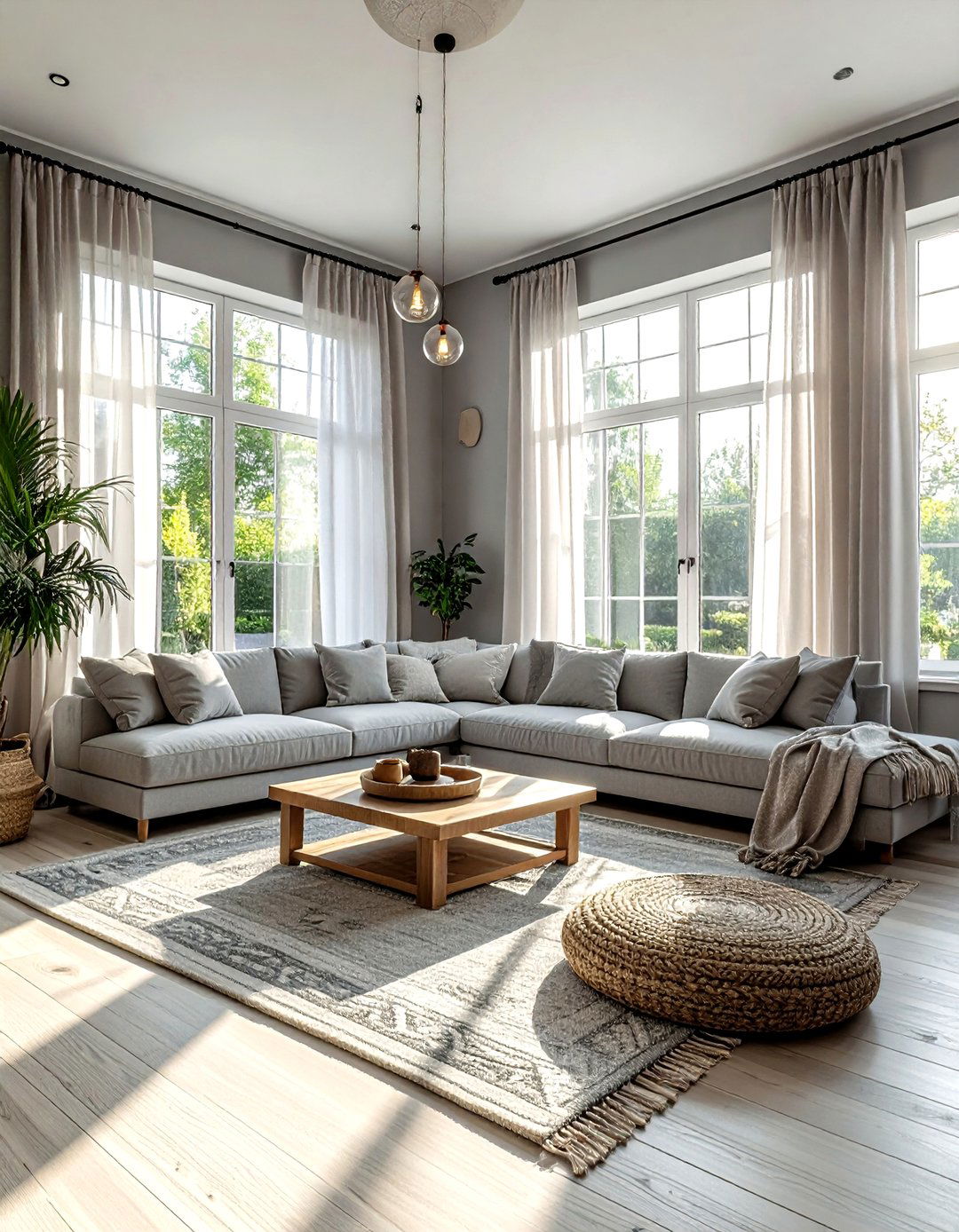 Gray Boho Living Room Natural Light - 30 bohemian gray living room ideas