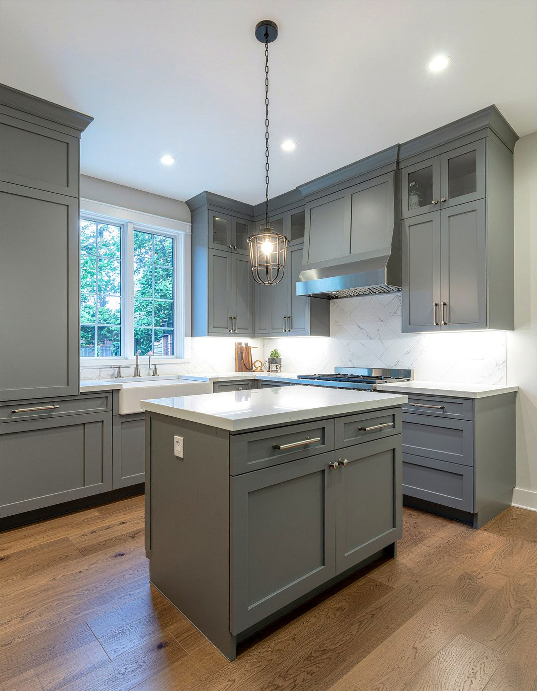 Gray Butler Pantry - 30 butler's pantry kitchen ideas