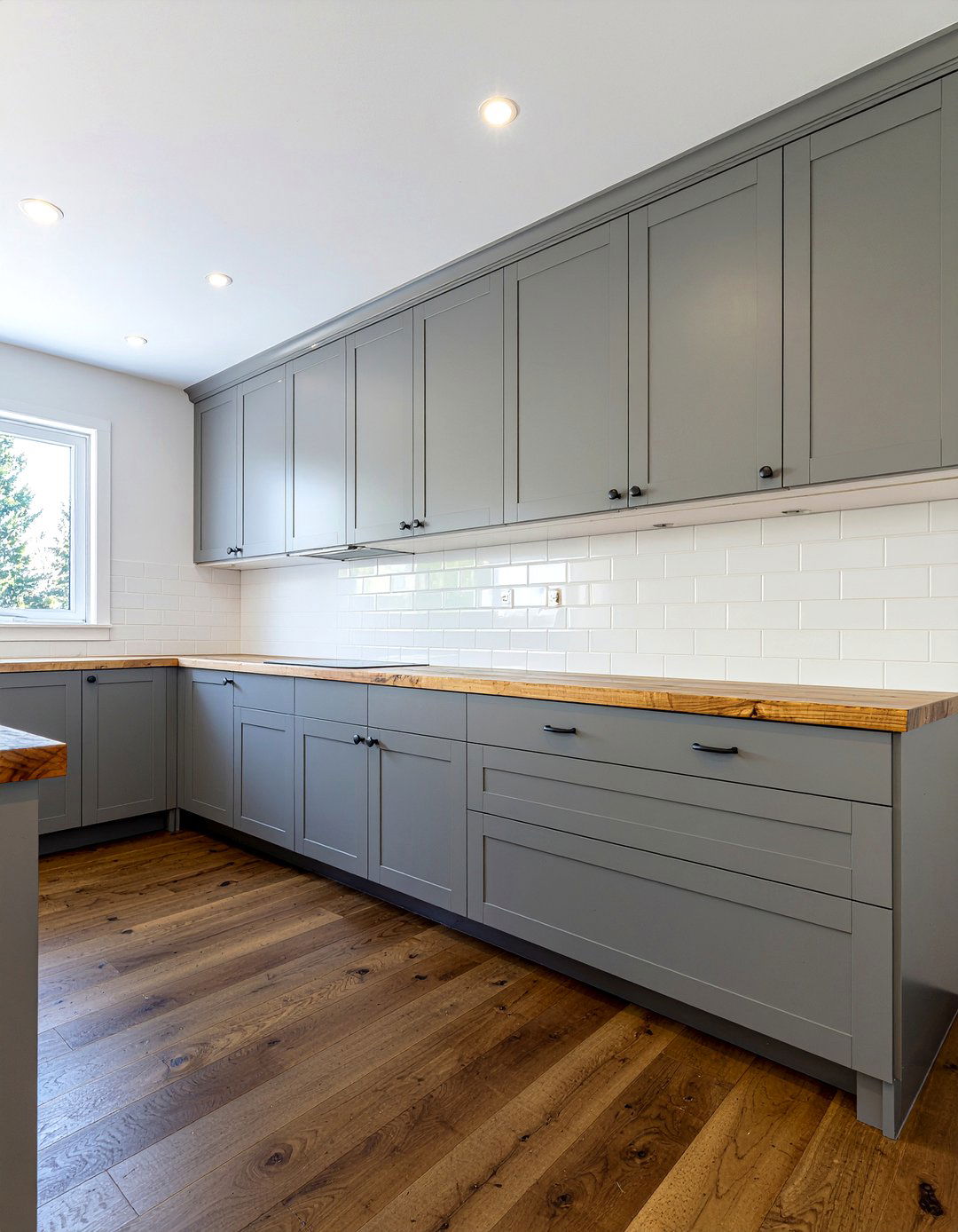 Gray Cabinets Butcher Block Countertops - 30 gray kitchen cabinet ideas