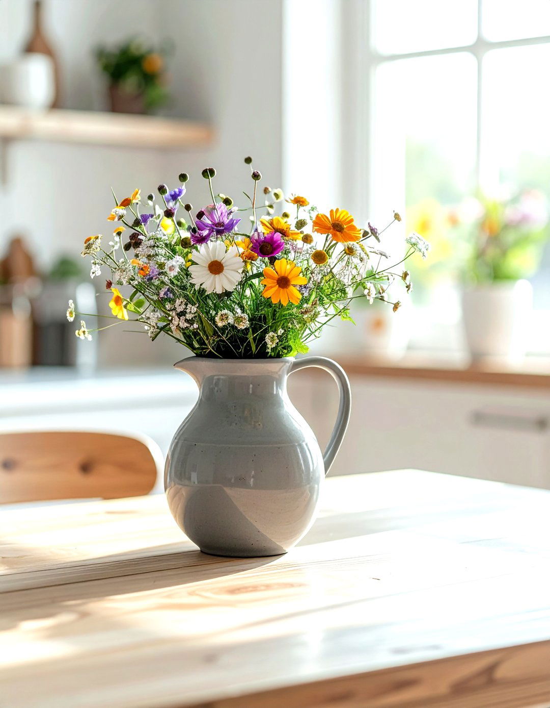 Gray Ceramic Pitcher - 30 gray dining room accessories ideas