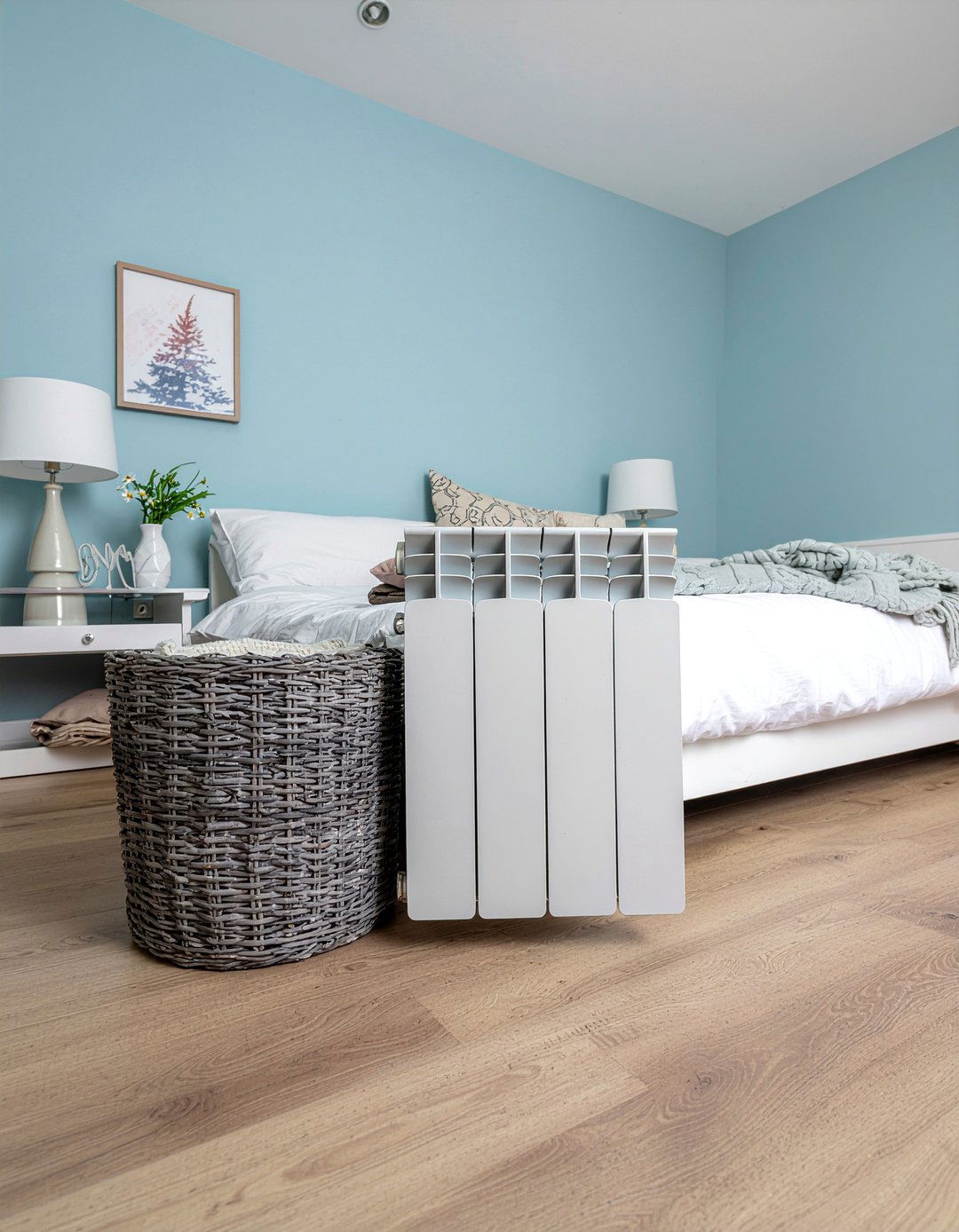 Gray Double Panel Radiator - 30 bedroom radiators