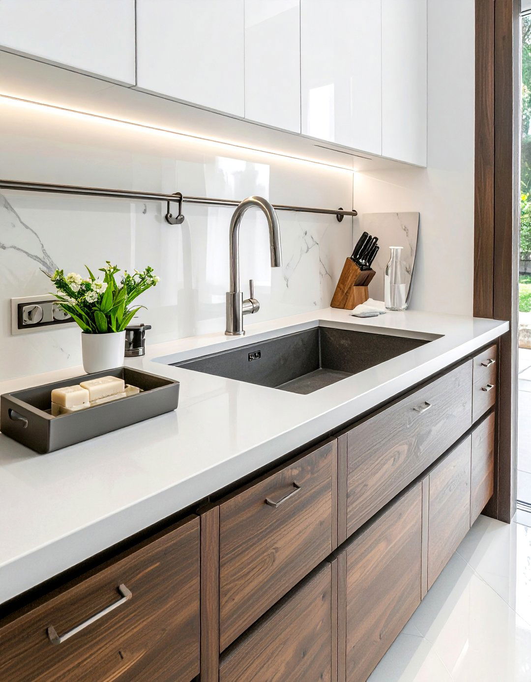 Gray Granite Composite Undermount Sink - 30 undermount sink kitchen ideas