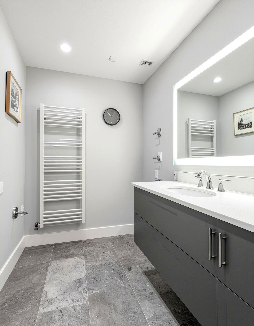 Gray Half Bathroom - 30 half bathroom ideas